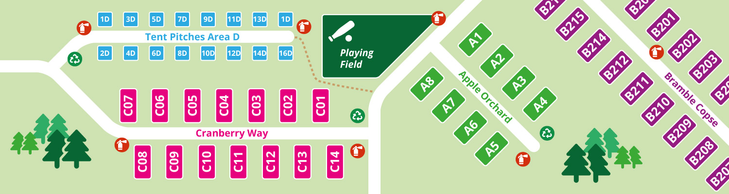 Example holiday park map